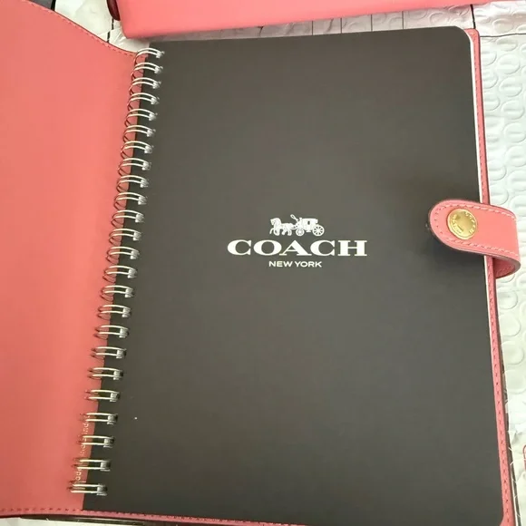 Coach Pink notebook/ pencil case- color Taffy - Picture 2 of 3